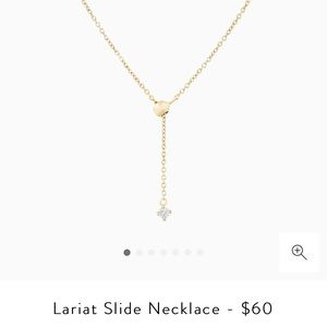 Mejuri lariat slide necklace
